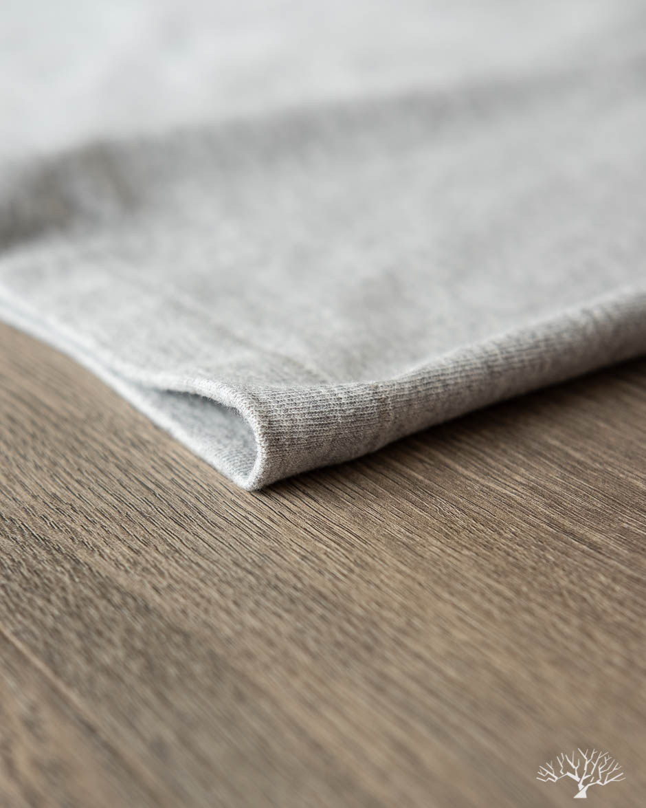 207 Short Sleeve Henley - Grey Melange