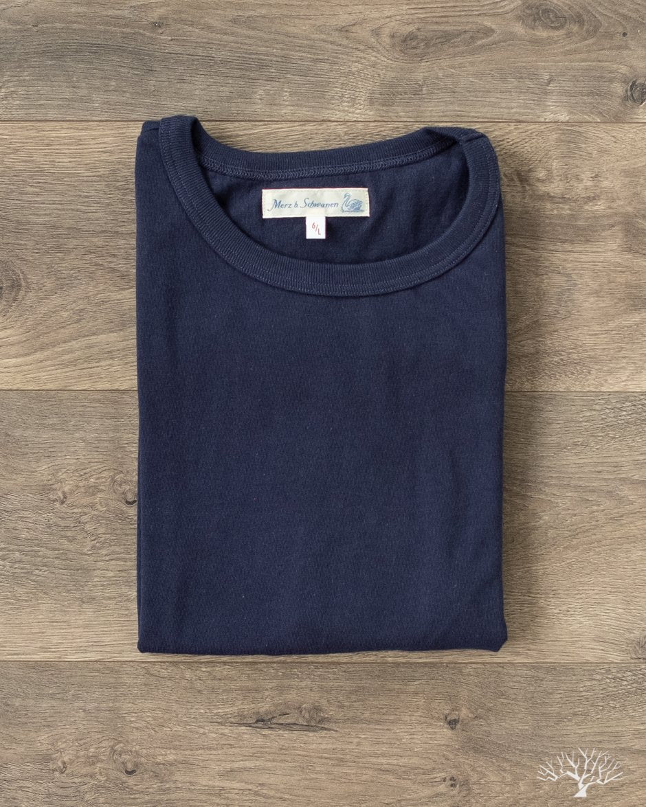 Merz 1950s Tee in Ink Blue