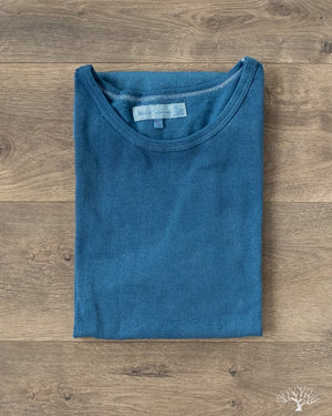 Merz 215 Crew Neck Tee in Natural Dark Indigo