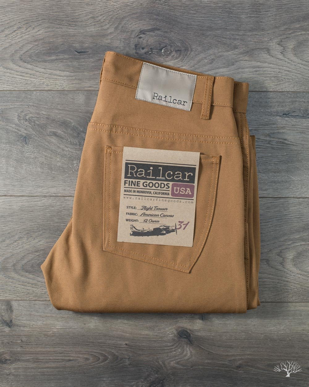 American Duck Canvas Flight Trousers - Camel