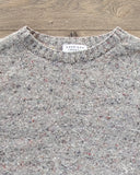 American Trench Merino Wool Cashmere Donegal Sweater in Ash