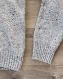 American Trench Merino Wool Cashmere Donegal Sweater in Ash