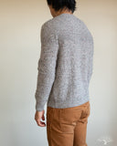 American Trench Merino Wool Cashmere Donegal Sweater in Ash