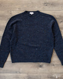 American Trench Merino Wool Cashmere Donegal Sweater Prussia