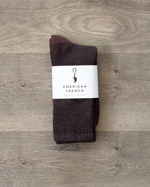 American Trench Recycled Marl Socks Mocha