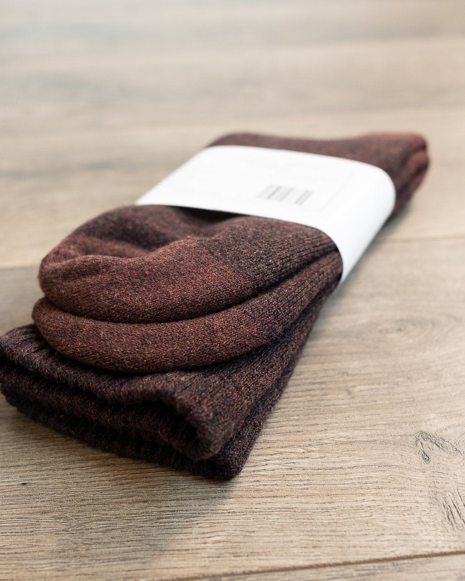 American Trench Recycled Marl Socks Mocha