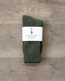 American Trench Recycled Marl Socks Moss