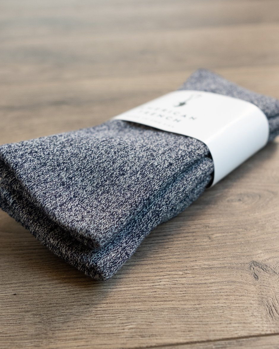 American Trench Recycled Marl Socks Navy