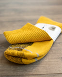 American Trench Silver Crew Socks Gold