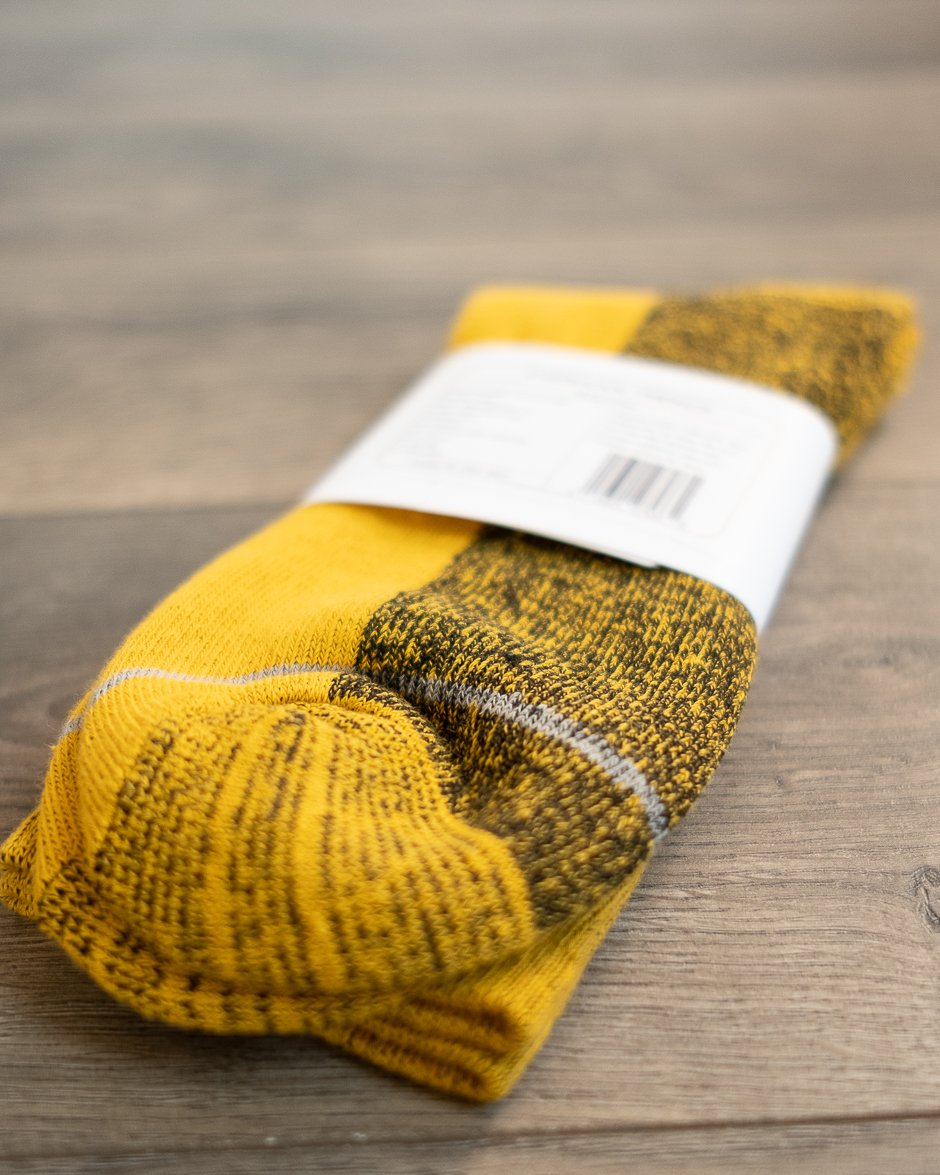 Silver Crew Socks - Gold