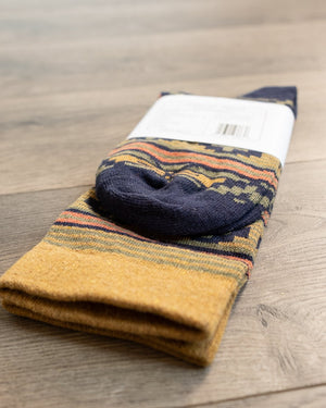 American Trench Southwest Diamond Socks Ochre