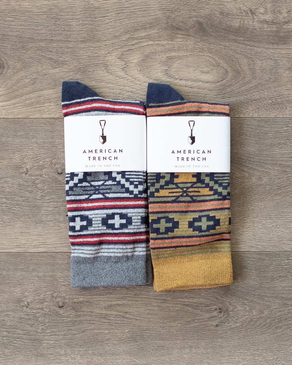 American Trench Southwest Diamond Socks Two-Pack