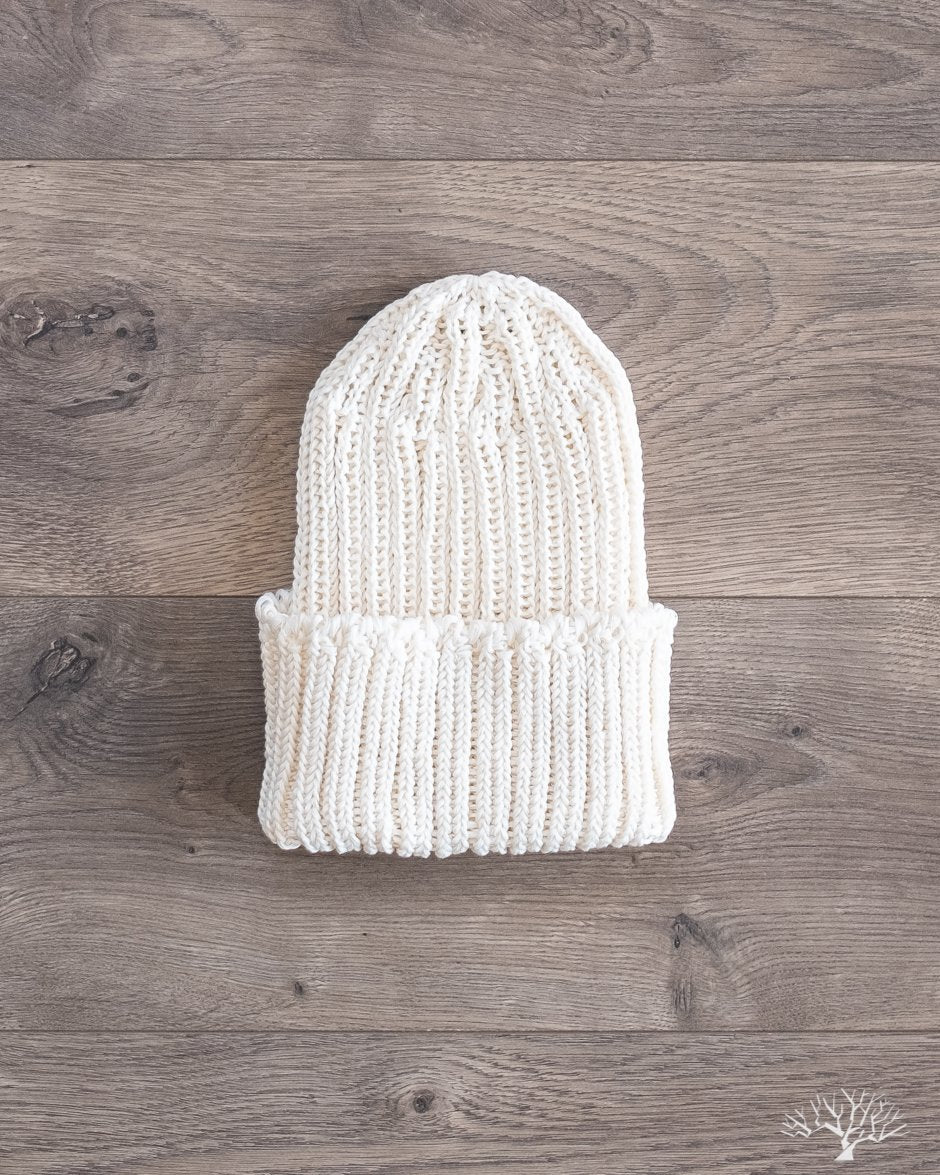 Cableami Pre-Organic Cotton Watch Cap - White