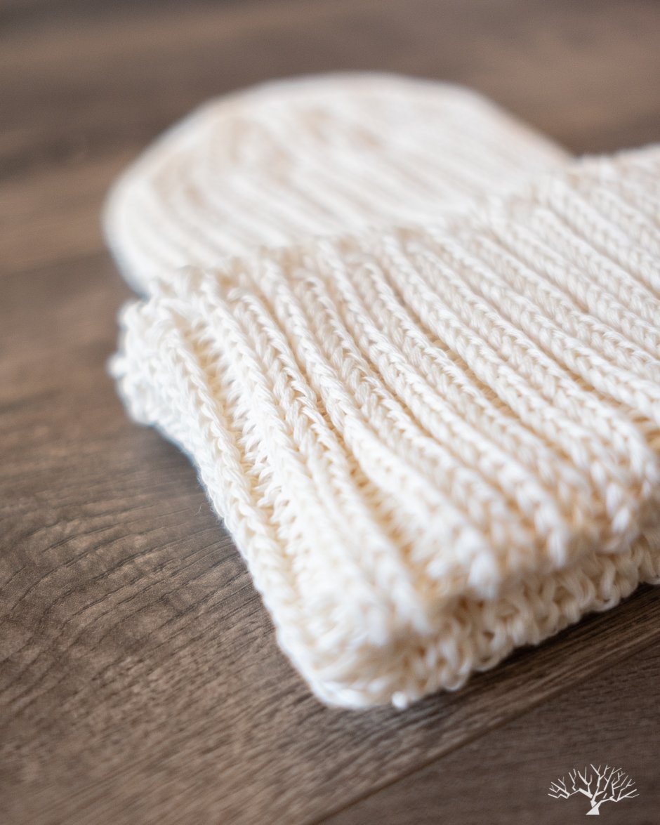 Cableami Pre-Organic Cotton Watch Cap - White