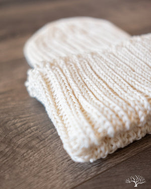 Cableami Pre-Organic Cotton Watch Cap - White
