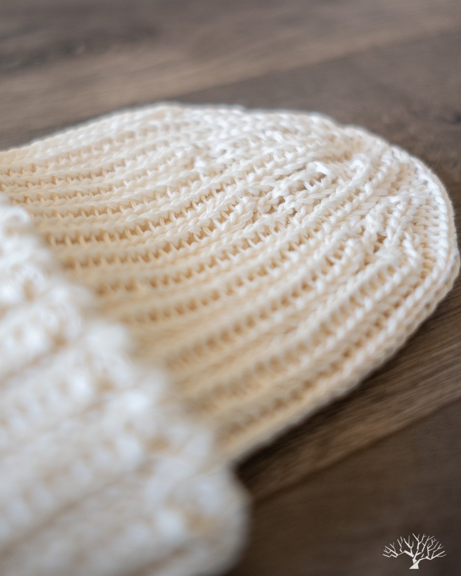 Cableami Pre-Organic Cotton Watch Cap - White