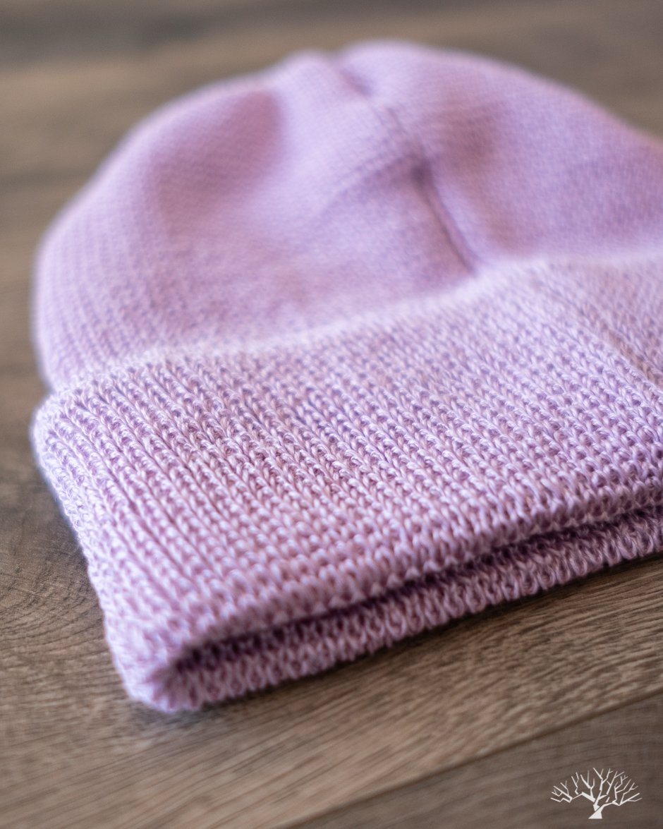 Cableami Linen Waffle Watch Cap - Lilac