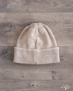 Cableami Linen Waffle Watch Cap - Natural