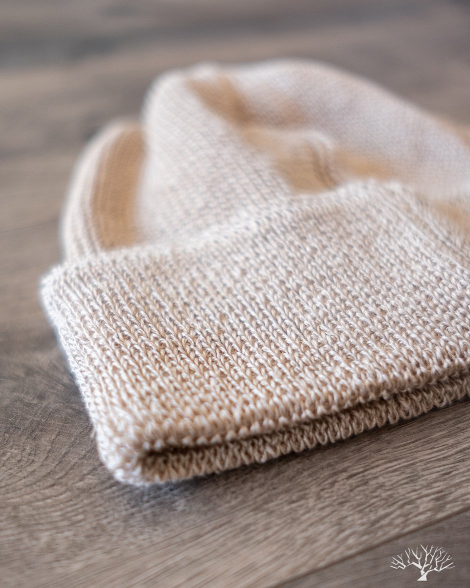 Cableami Linen Waffle Watch Cap - Natural