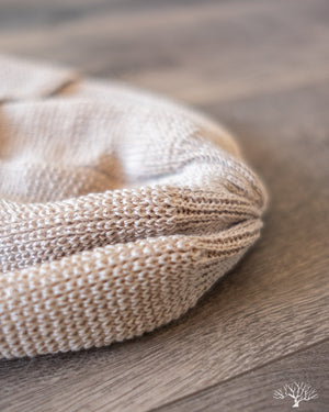 Cableami Linen Waffle Watch Cap - Natural