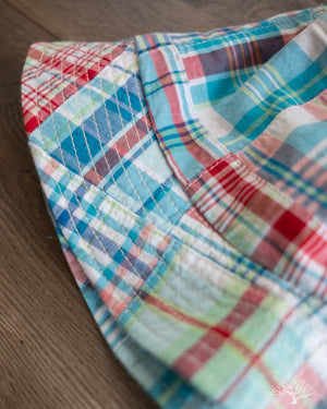 Cableami Madras Patchwork Bucket Hat