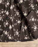 Corridor Black Floral Handblock Military Jacket