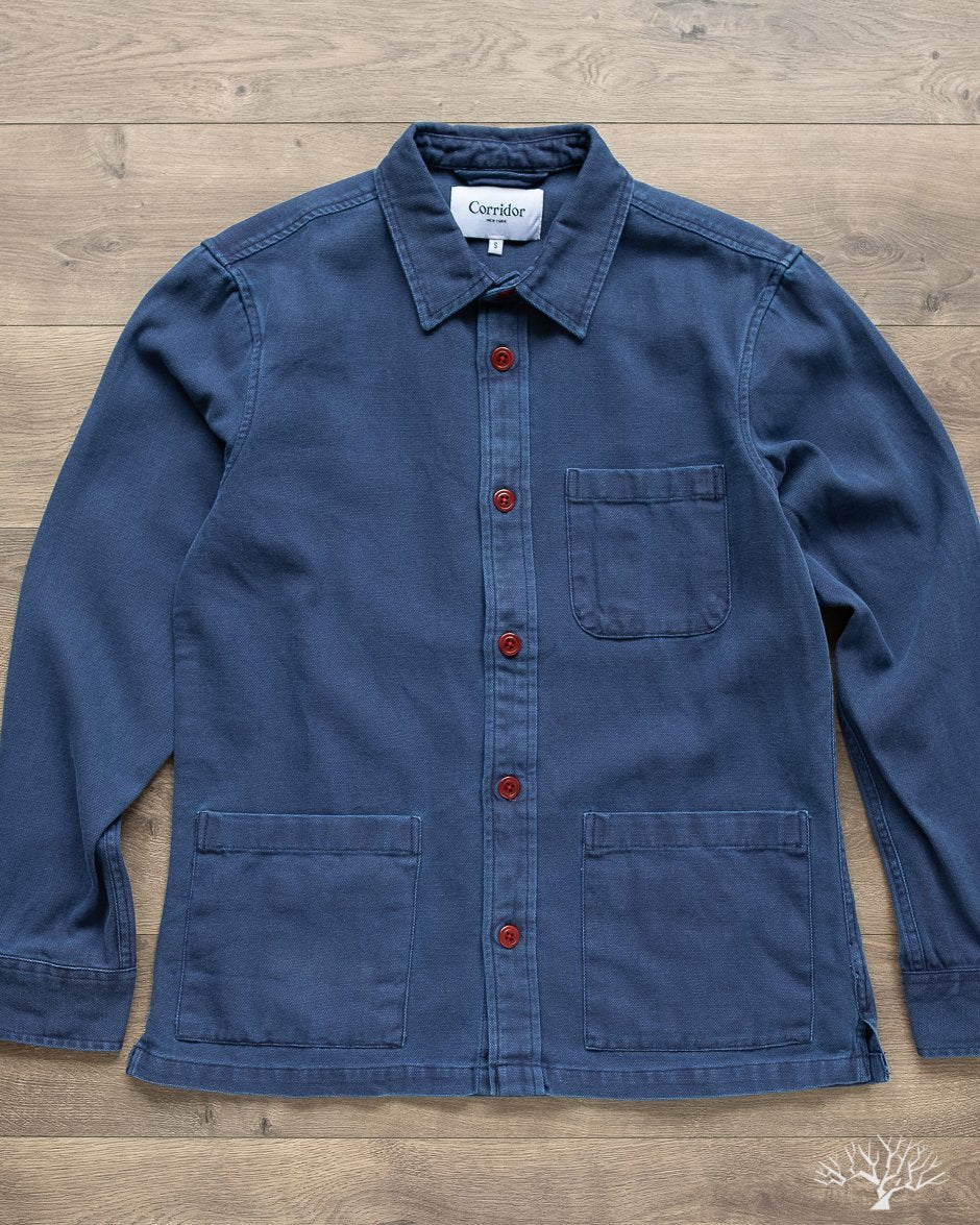 Corridor Duck Dyed Indigo Overshirt