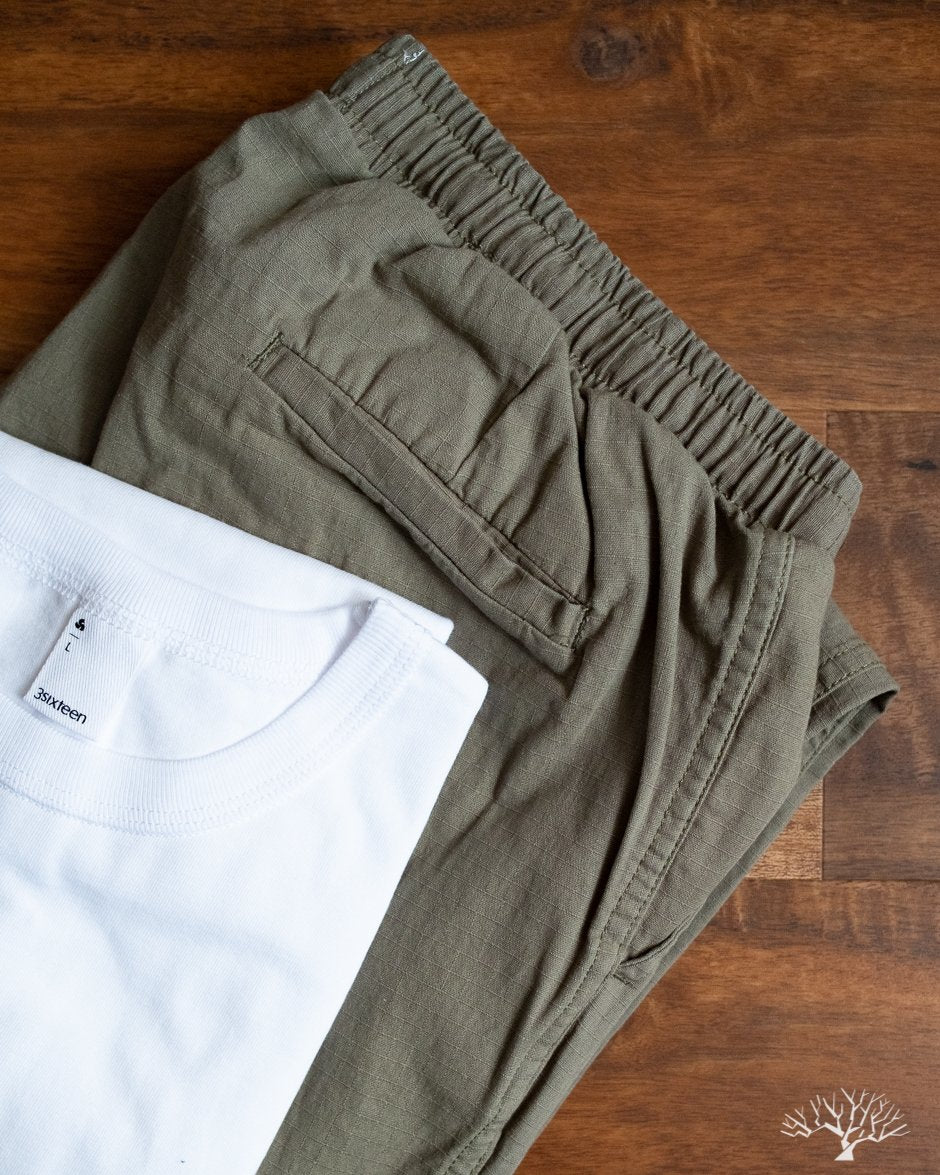 Corridor Ripstop Drawstring Trousers - Olive