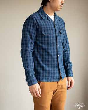 Corridor Washed Indigo Check Work Shirt