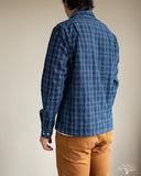 Corridor Washed Indigo Check Work Shirt