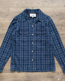 Corridor Washed Indigo Check Work Shirt