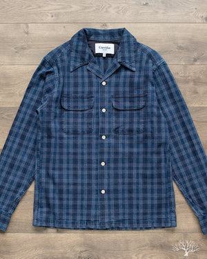 Corridor Washed Indigo Check Work Shirt