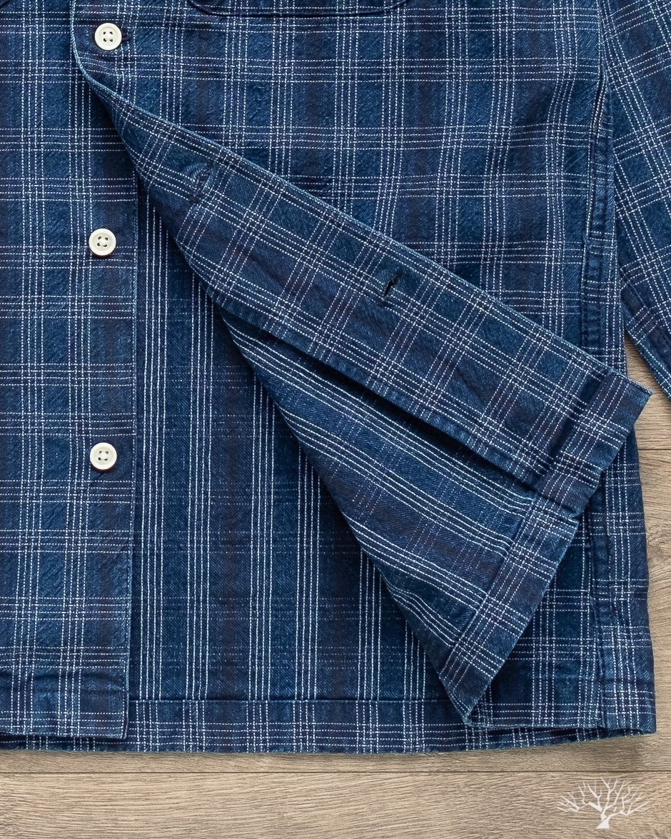 Corridor Washed Indigo Check Work Shirt