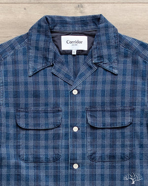 Corridor Washed Indigo Check Work Shirt
