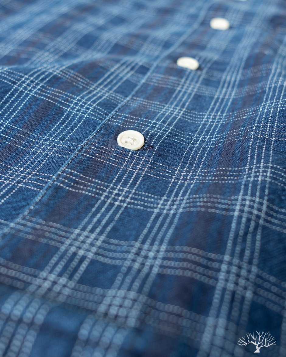 Corridor Washed Indigo Check Work Shirt