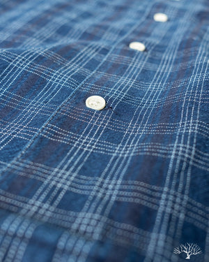 Corridor Washed Indigo Check Work Shirt