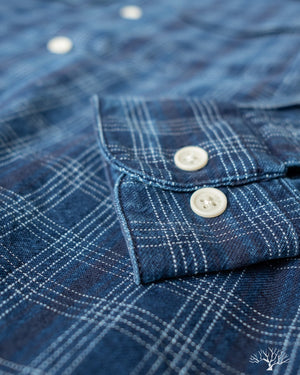 Corridor Washed Indigo Check Work Shirt