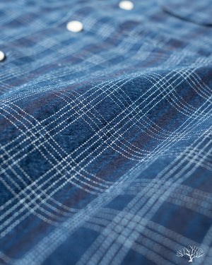 Corridor Washed Indigo Check Work Shirt