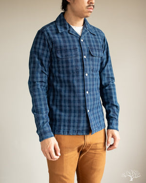 Corridor Washed Indigo Check Work Shirt