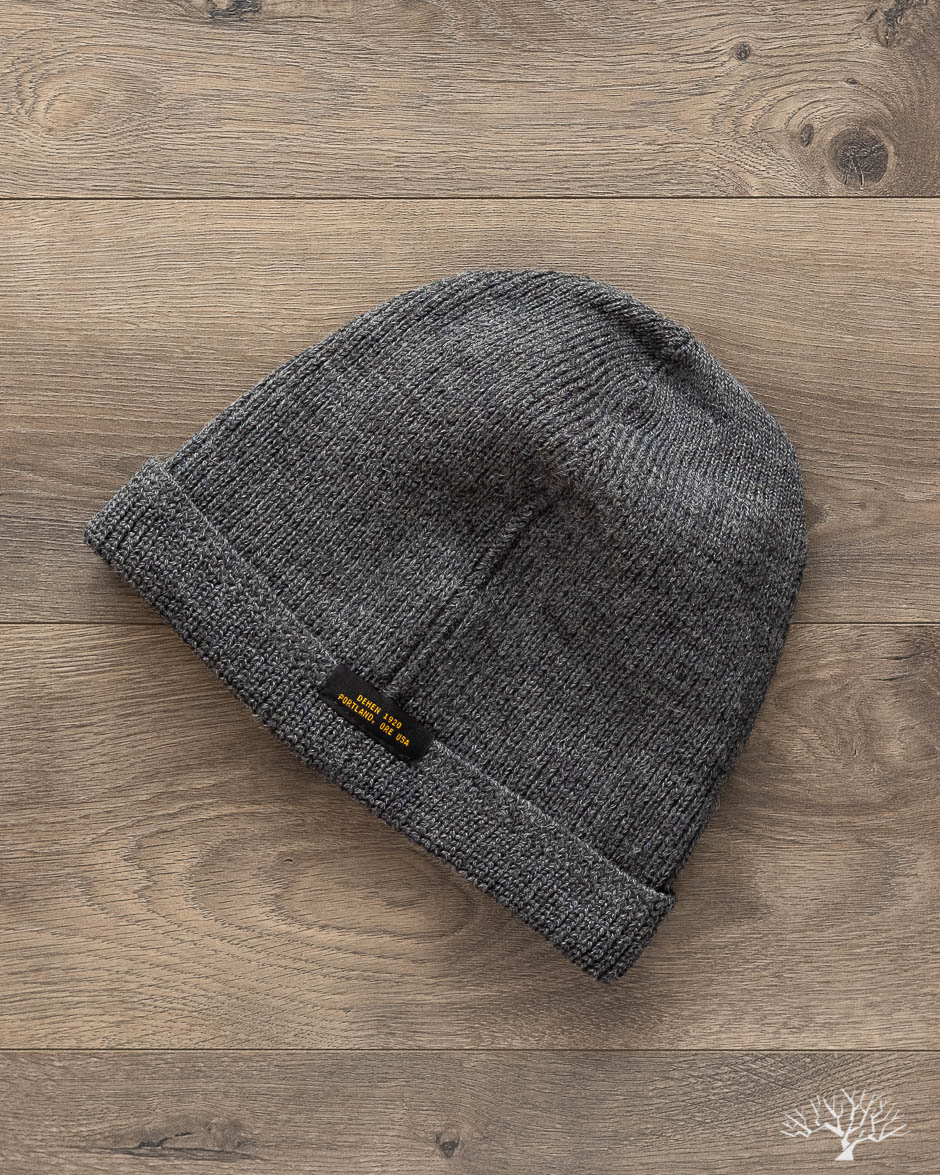 Wool Knit Watch Cap - Charcoal