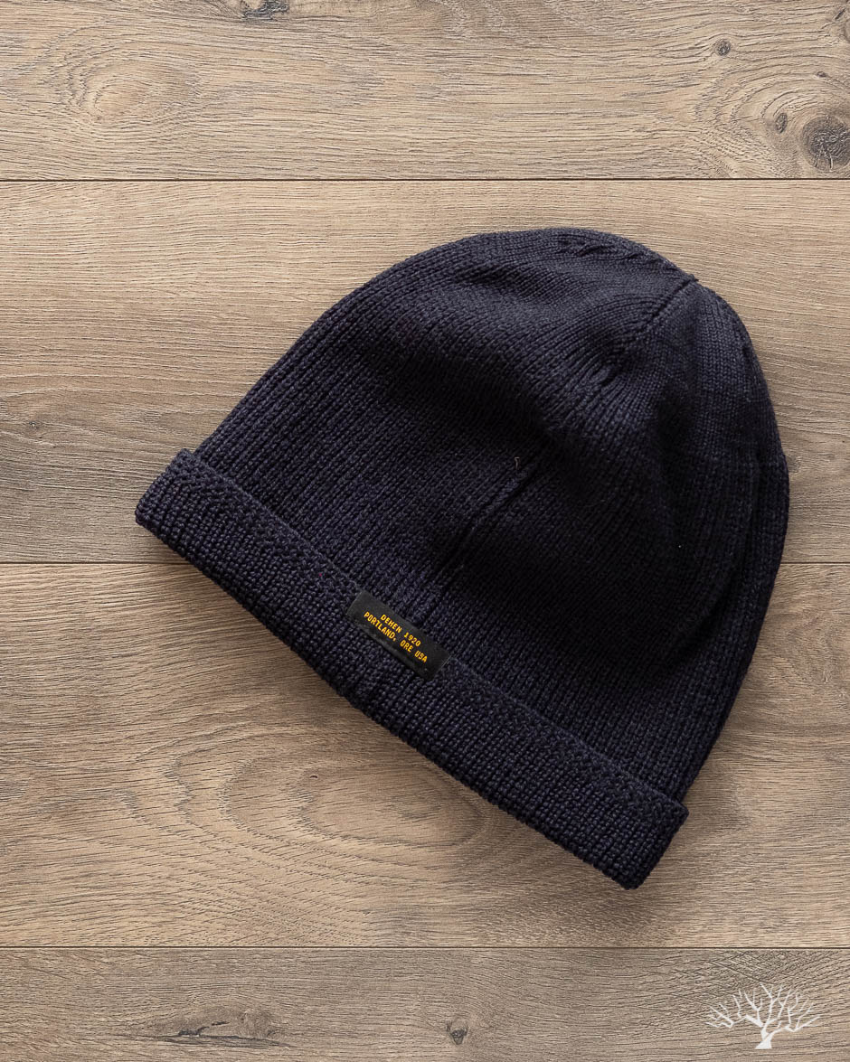 Wool Knit Watch Cap - Dark Navy