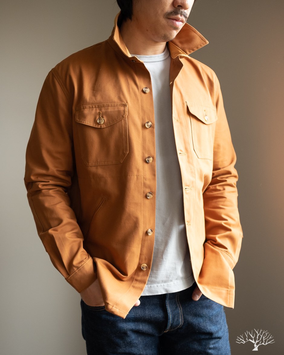 Dehen 1920 Whiskey Brushed Twill Crissman Overshirt