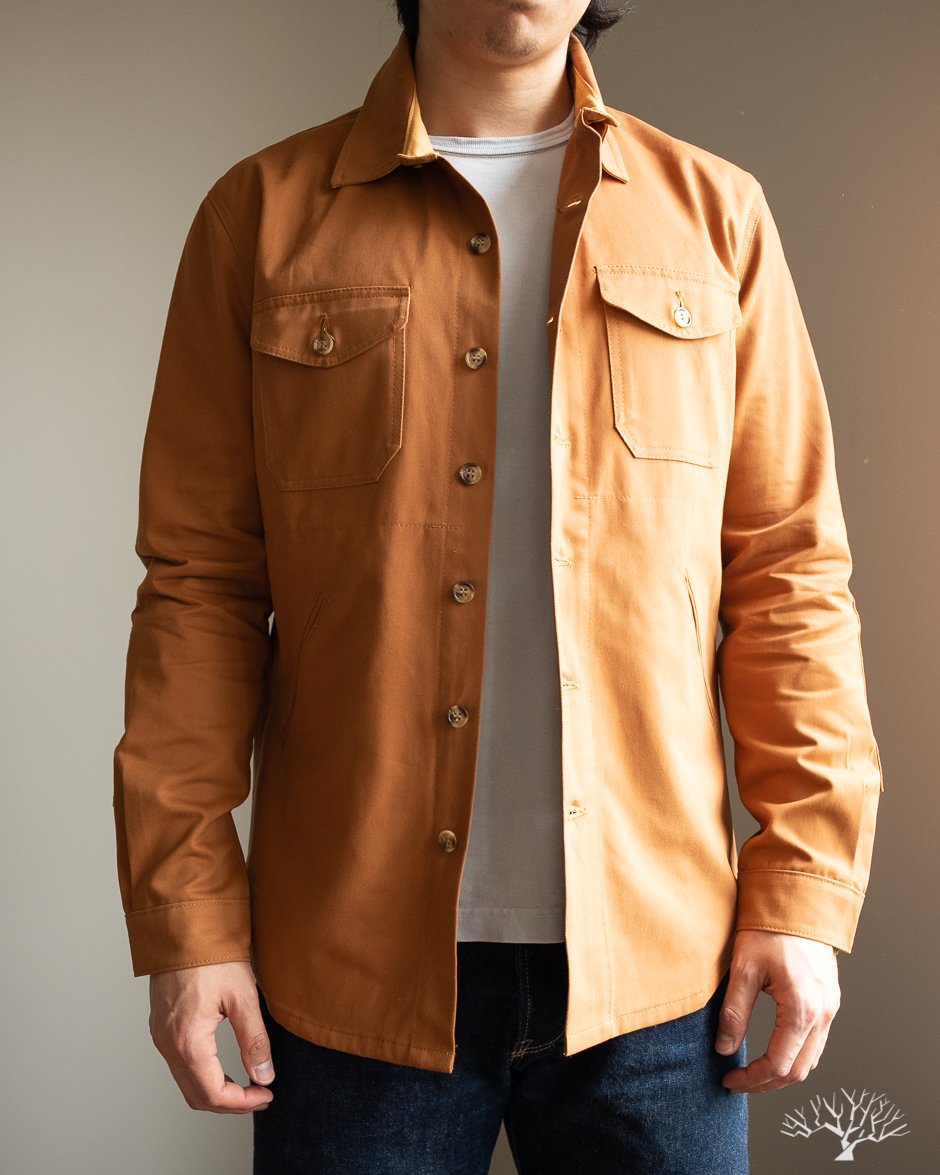 Dehen 1920 Whiskey Brushed Twill Crissman Overshirt