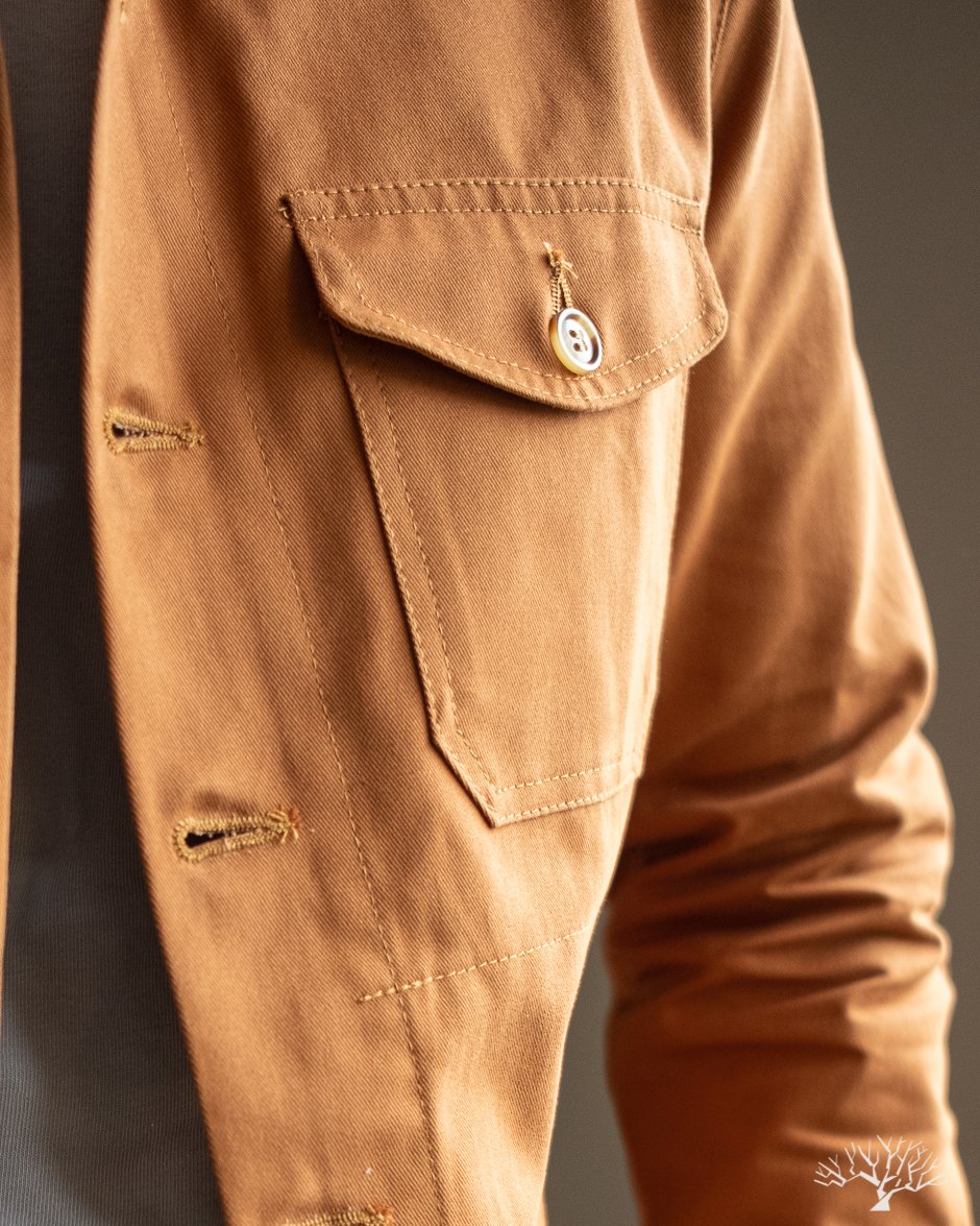 Dehen 1920 Whiskey Brushed Twill Crissman Overshirt