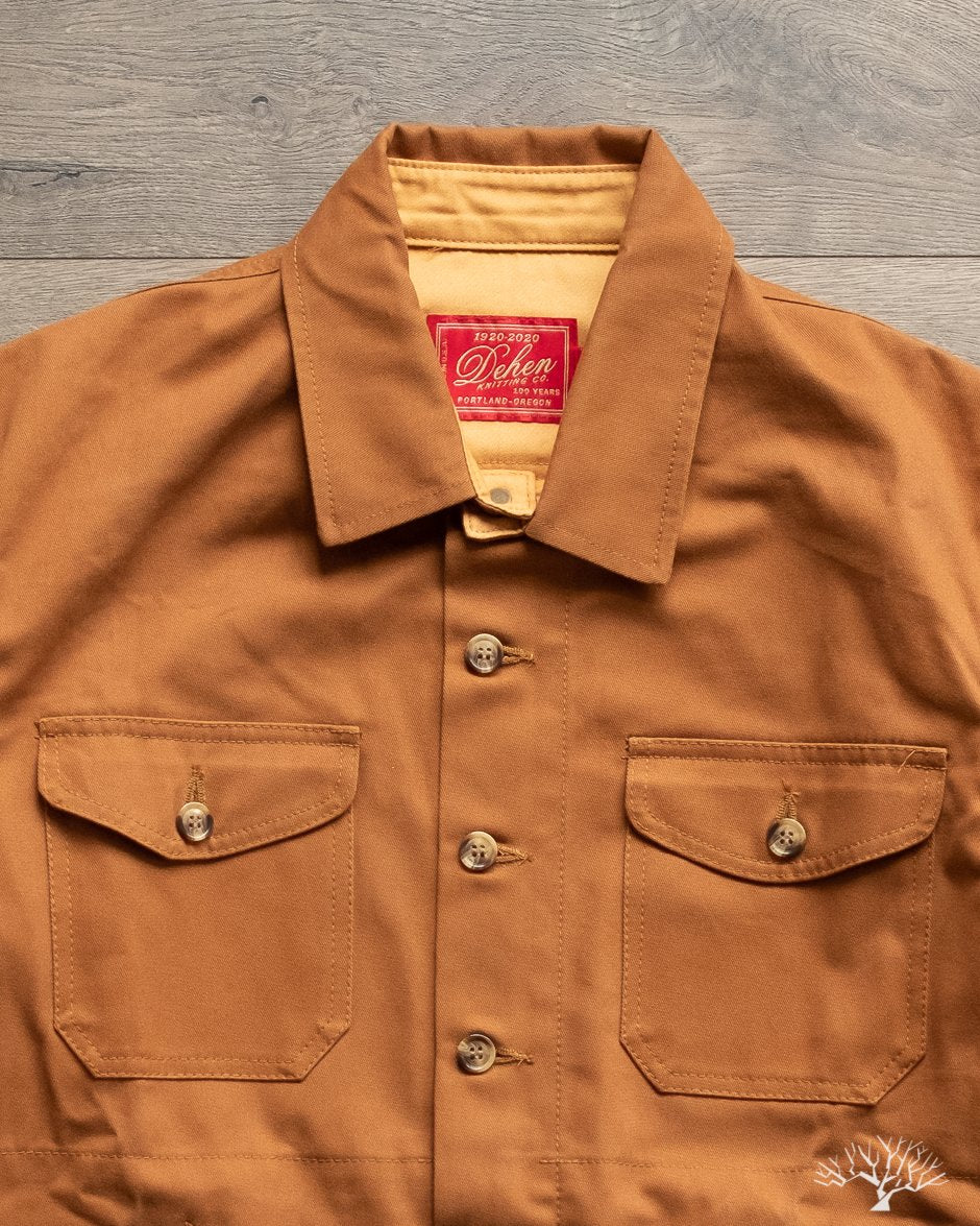 Dehen 1920 Whiskey Brushed Twill Crissman Overshirt