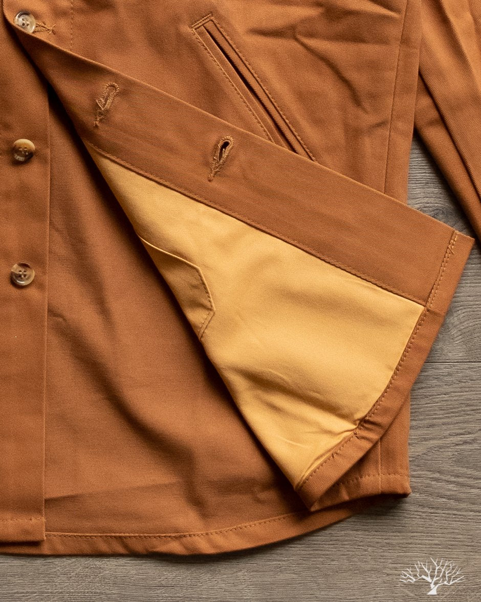 Dehen 1920 Whiskey Brushed Twill Crissman Overshirt