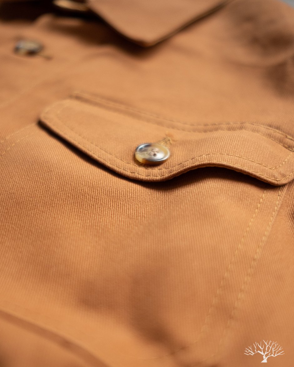 Dehen 1920 Whiskey Brushed Twill Crissman Overshirt