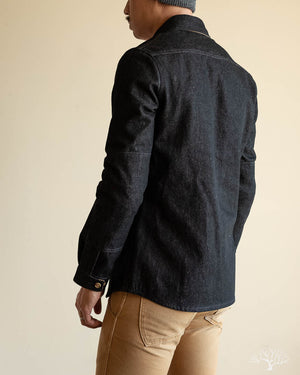 Denim Crissman Overshirt - 14 oz Black Denim