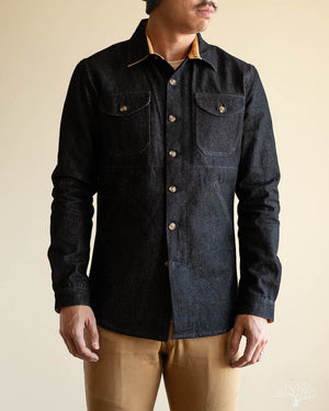 Denim Crissman Overshirt - 14 oz Black Denim