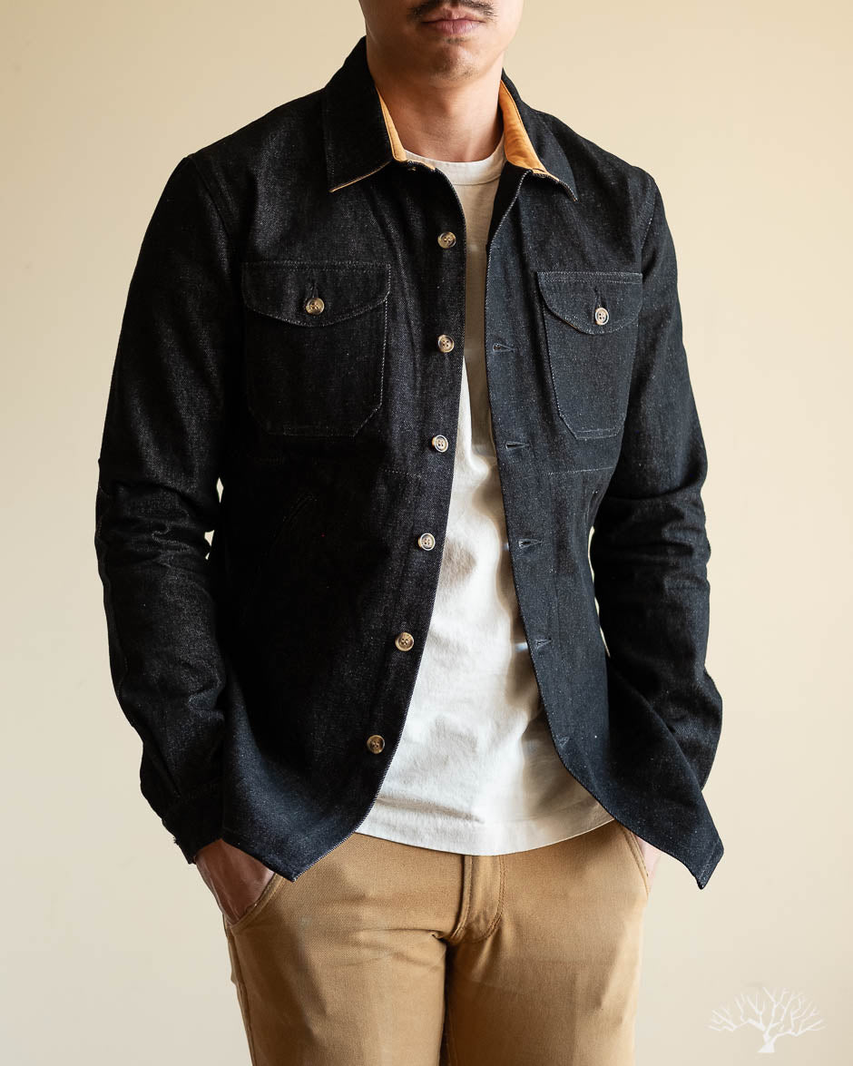 Denim Crissman Overshirt - 14 oz Black Denim